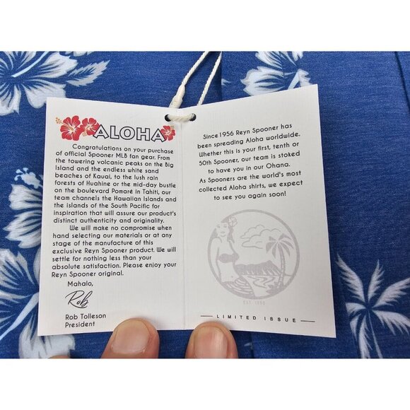 Reyn Spooner Size XL Mens MLB Genuine Merchandise Los Angeles Dodgers Shirt NWT - Picture 7 of 15